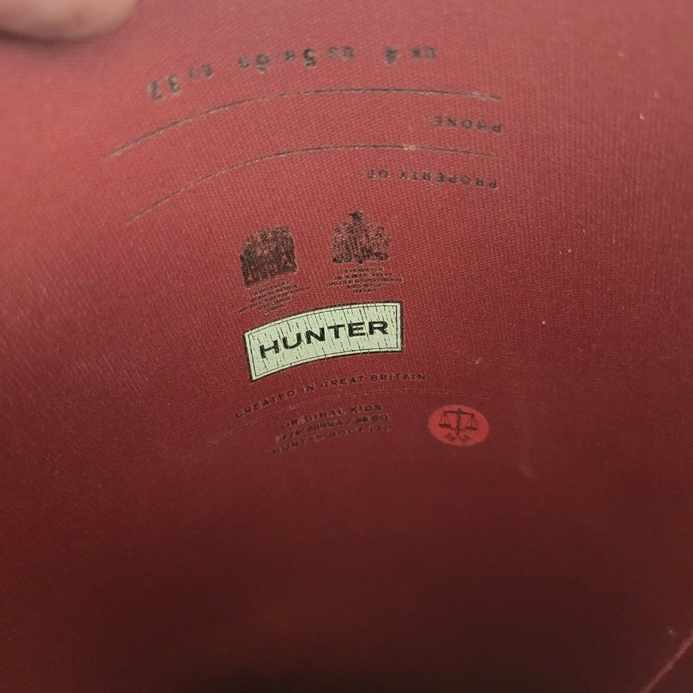Hunter boots size 5B/6G /37 EUR - Picture 6 of 11